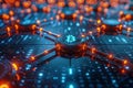 Digital Ledger Showcasing Interconnected Transaction Blocks