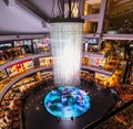 2019-06-29 Singapore The Shoppes at Marina Bay Sands - Digital Light Canvas. Royalty Free Stock Photo