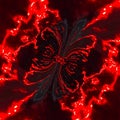 Digital Lightning Abstract Blurs Background