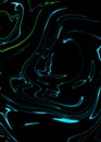 Digital liquid cyberpunk wave background. Line neon artistic texture