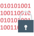 Digital Lock Color Isolated Vector Icon that easily can be modified and edit. Royalty Free Stock Photo
