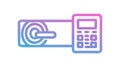 Digital Lock Keypad, Enhanced Security System, vector design Generative AI Royalty Free Stock Photo