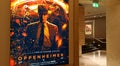 Digital luminous poster of Christopher Nolan's film, Oppenheimer