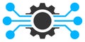 Digital Machine Vector Icon Illustration