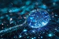 Digital Magnifying Glass on a Circuit Board