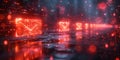 Digital Mailbox in a Futuristic World. created by generative artificial intelligence