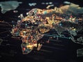 digital map displaying global customs regulations and trade data Royalty Free Stock Photo
