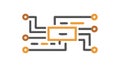 Digital Map Location, Navigation System Interface, vector design Generative AI Royalty Free Stock Photo