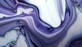 Digital marbling illustration, violet blue purple marble