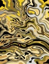 Camouflage Inkscape Suminagashi Kintsugi Japanese Ink Marbling Paper Abstract Art Royalty Free Stock Photo