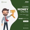 Banner design of earn money online