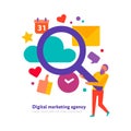 Digital Marketing Agency Illustration