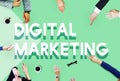 Digital Marketing Commercial Advertisement Social Concept Royalty Free Stock Photo