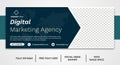 Digital marketing facebook cover social media post and banner template