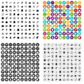 100 digital marketing icons set vector variant Royalty Free Stock Photo