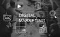 Digital Marketing Media Technology Graphic Concept Royalty Free Stock Photo