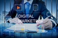 Digital Marketing Media Technology Graphic Concept Royalty Free Stock Photo