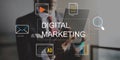 Digital Marketing Media Technology Graphic Concept Royalty Free Stock Photo