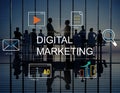 Digital Marketing Media Technology Graphic Concept Royalty Free Stock Photo