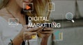 Digital Marketing Media Technology Graphic Concept Royalty Free Stock Photo