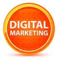 Digital Marketing Natural Orange Round Button Royalty Free Stock Photo