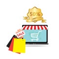 Digital marketing sale and ecommerce