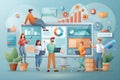 Digital and marketing strategy team, programmers and developers, software team