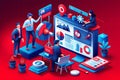 Digital and marketing strategy team, programmers and developers, software team