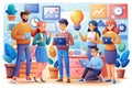Digital and marketing strategy team, programmers and developers, software team