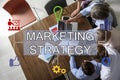 Digital marketing strategy. Team of professionals working together at table in office Royalty Free Stock Photo