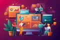 Digital and marketing strategy team, programmers and developers, software team
