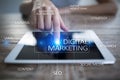 DIgital marketing technology concept. Internet. Online. SEO. SMM. Advertising. Royalty Free Stock Photo