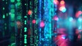 Digital Matrix Background, Generative AI Royalty Free Stock Photo