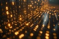 Digital Matrix Background with Glowing Binary Code and Data Flow for Technology Themes Generative AI Royalty Free Stock Photo