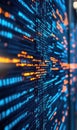 Digital matrix: creative wallpaper displaying lines of computer code, blending technology, design, evoking essence of Royalty Free Stock Photo