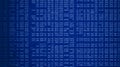 Digital Matrix Data Stream Background with Binary Code Numbers in Blue Technology Pattern for Programming Royalty Free Stock Photo