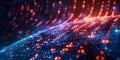 A digital matrix fuels techdriven innovation with binary codes pushing boundaries of connectivity