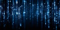 Digital matrix streaming code creating abstract data background Royalty Free Stock Photo