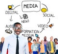 Digital Media Information Medium News Concept Royalty Free Stock Photo