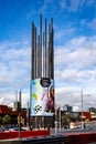 Digital media wrap around display in Yagan Square, Perth, Australia