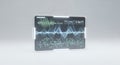 Digital Medical Interface with Oscillating Waveforms and Data Displayed on Screen in Clean White Studio Backdrop Depicting Royalty Free Stock Photo