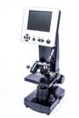 Digital Microscope On White Royalty Free Stock Photo