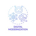 Digital modernization concept icon