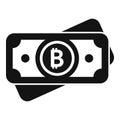 Digital money cash icon simple vector. Culture direct