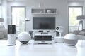 Digital monitoring sets security concepts for videocam recording, ensuring protective measures in indoor CCTV environments with wa