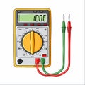 Digital Multimeter Electrical Testing Tool Illustration Royalty Free Stock Photo