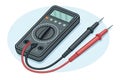Digital Multimeter Electronic Test Tool Vector Illustration Royalty Free Stock Photo