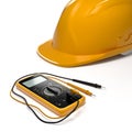 Digital multimeter and helmet