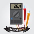 Digital multimeter icon Royalty Free Stock Photo