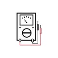 digital multimeter icon Royalty Free Stock Photo